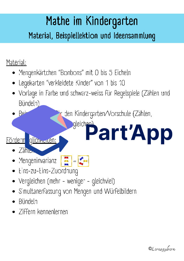 Mathe im Kindergarten: Fasnacht_2