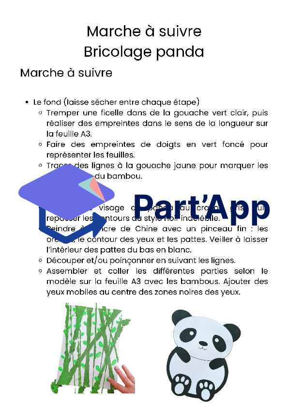 Bricolage panda_3