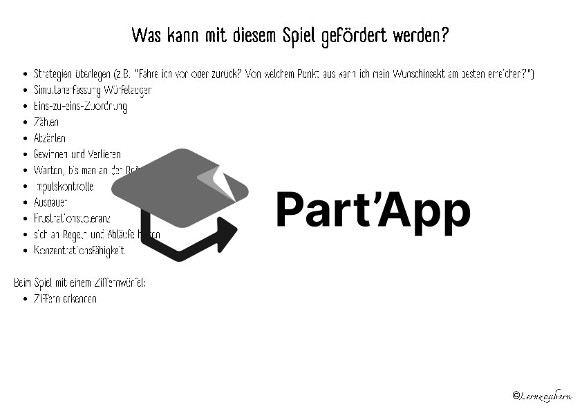 Mathe-Brettspiel: Wiese / Insekten (Kindergarten)_3