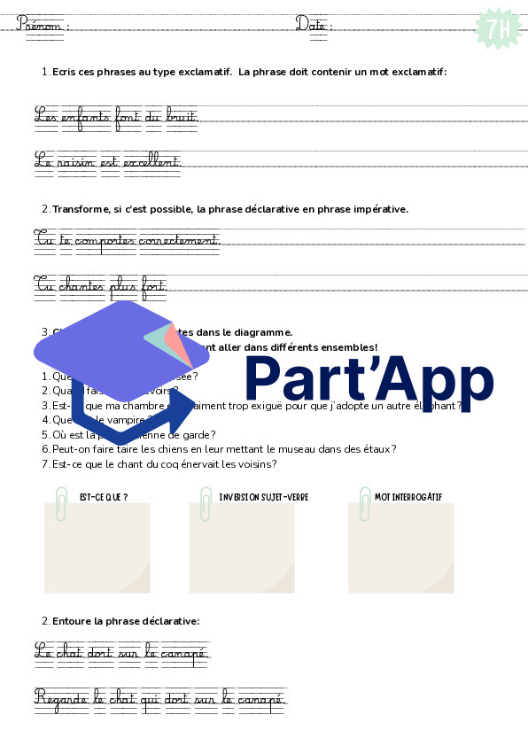 Dossier d’autonomie – Français 7H- | Module 1_5