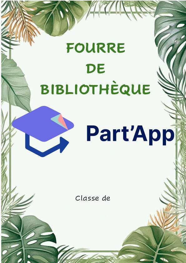 Affichage fourre bibliothèque - Jungle_2