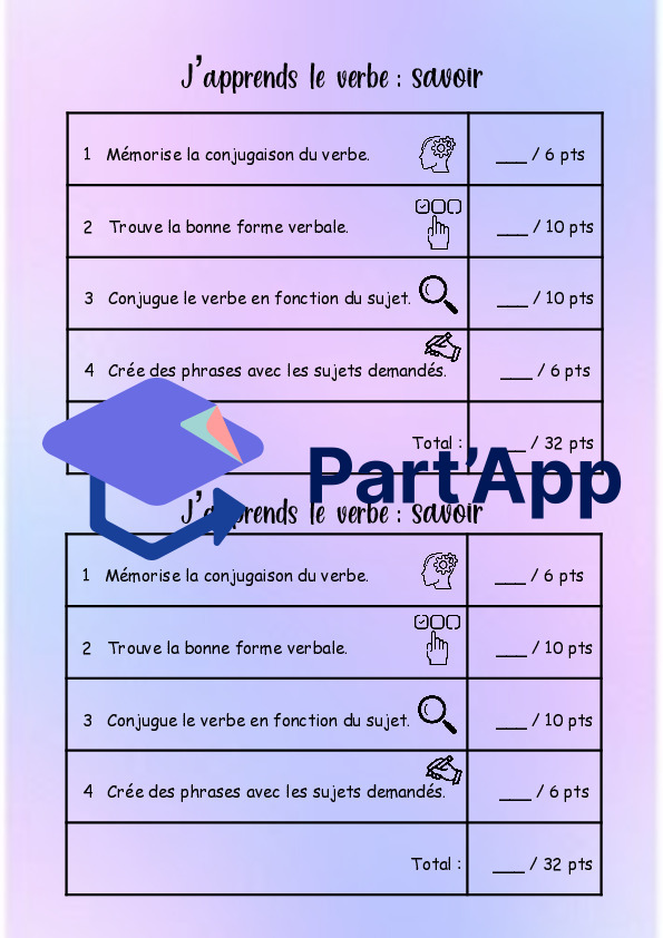 Rallye de conjugaison - savoir (présent)_2