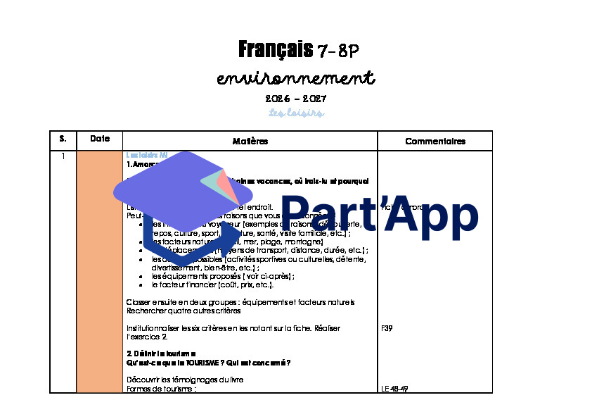 Géographie 7-8P Les loisirs le tourisme modules 1,2,3_3