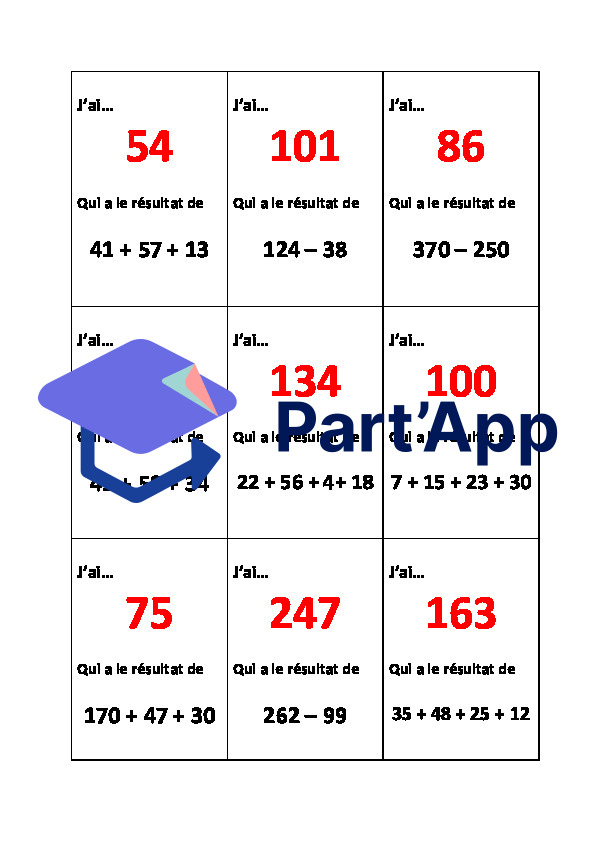 Calcul mental - jeu_4