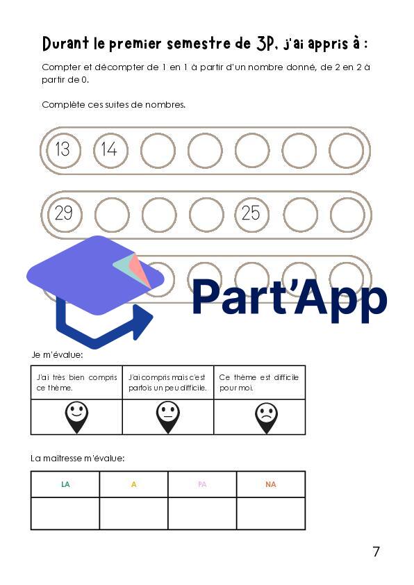 Math 3P, Dossier d'évaluation premier semestre_8