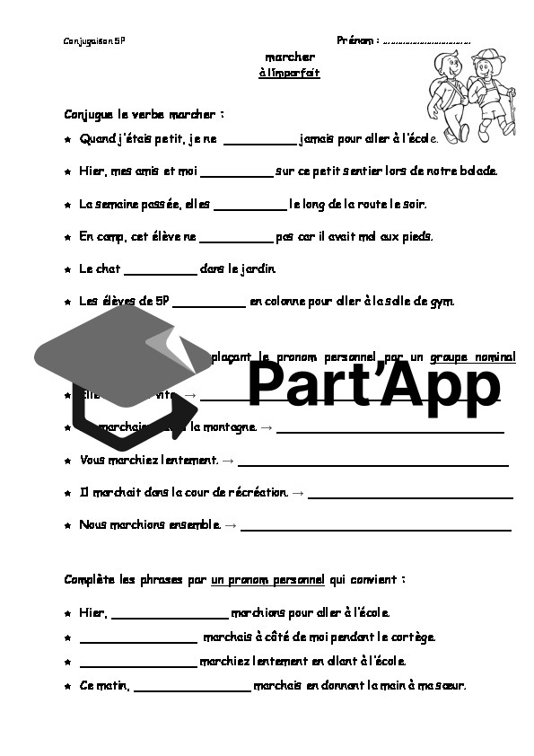 Fiches de verbes - 5P (imparfait)_12