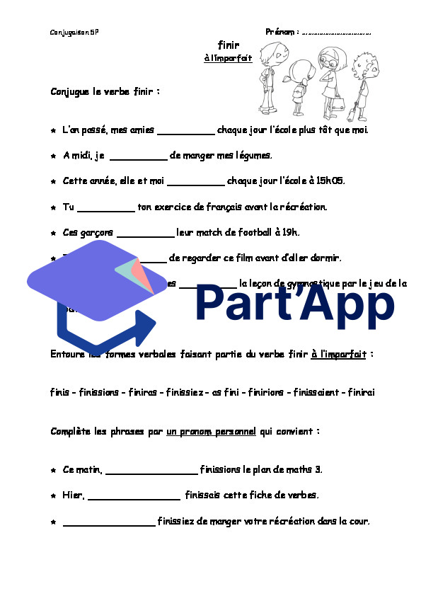 Fiches de verbes - 5P (imparfait)_14