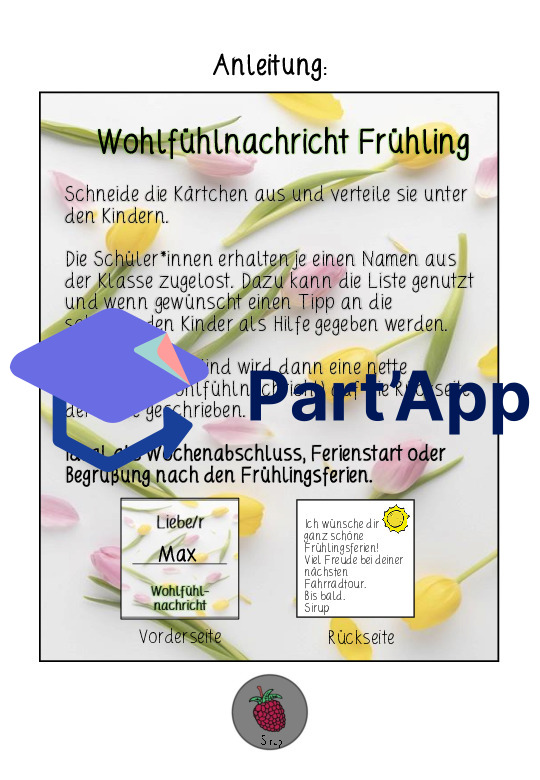Wohlfühlnachricht Frühling - Schreibe etwas Nettes!_4