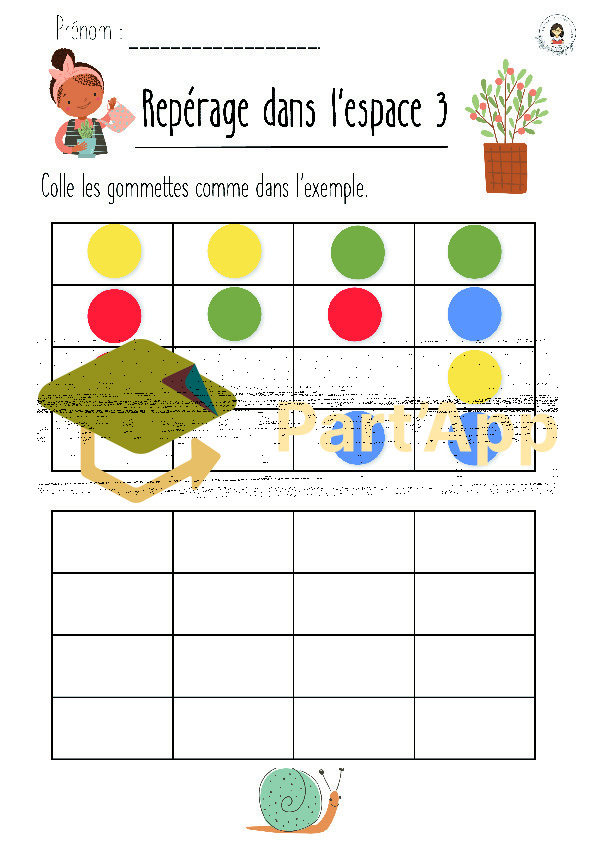 🫛 Au jardin - 🎯 Fiches gommettes – Repérage spatial_4