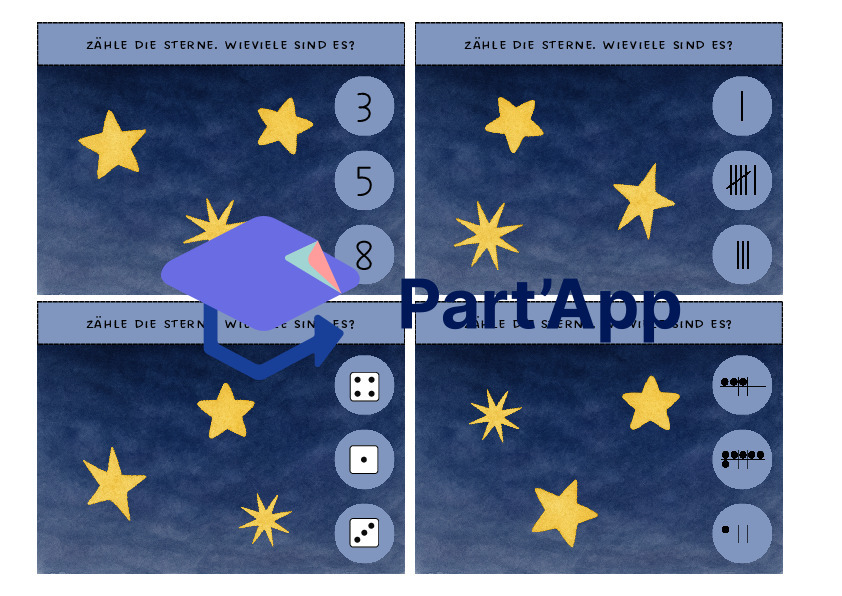 Cartes à agrafer sur le thème des étoiles_6