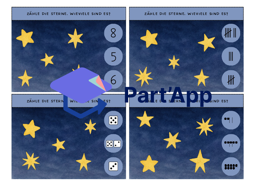 Cartes à agrafer sur le thème des étoiles_8