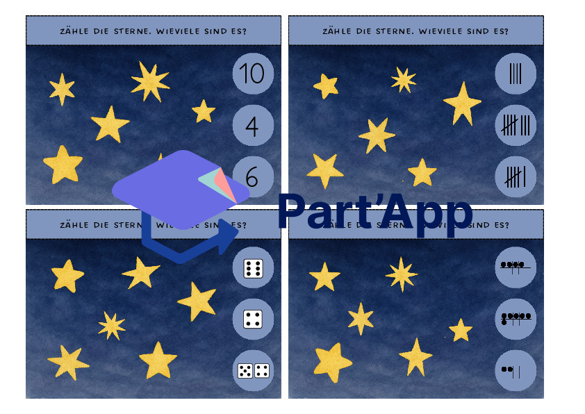Cartes à agrafer sur le thème des étoiles_9
