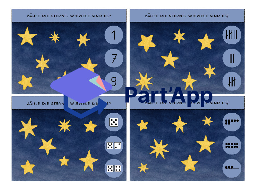 Cartes à agrafer sur le thème des étoiles_10