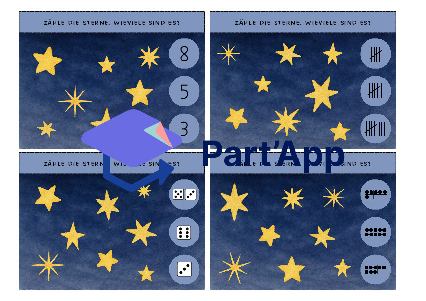Cartes à agrafer sur le thème des étoiles_11