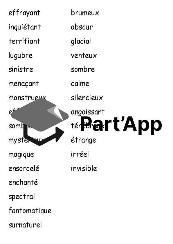 Nature des mots d'Halloween_10