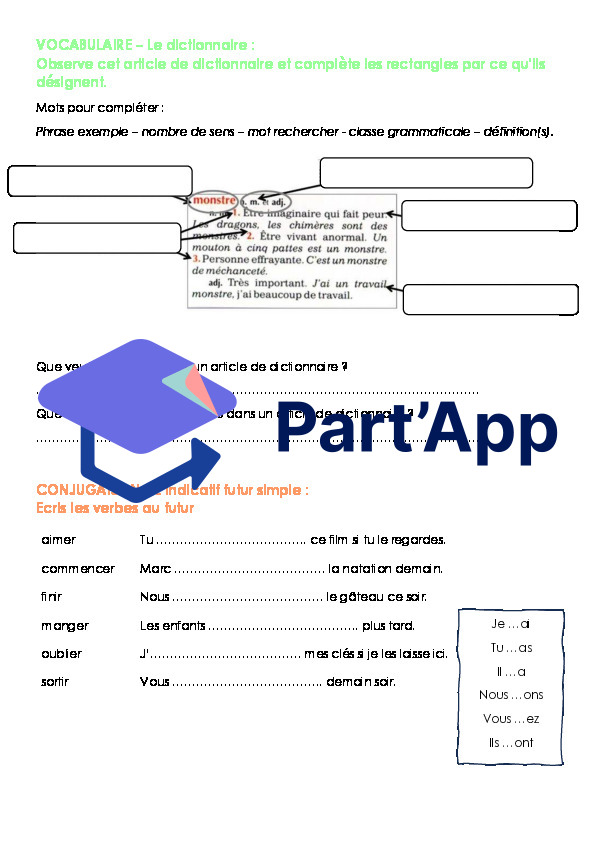 Fiches de devoirs MER 6P - Module 2_5