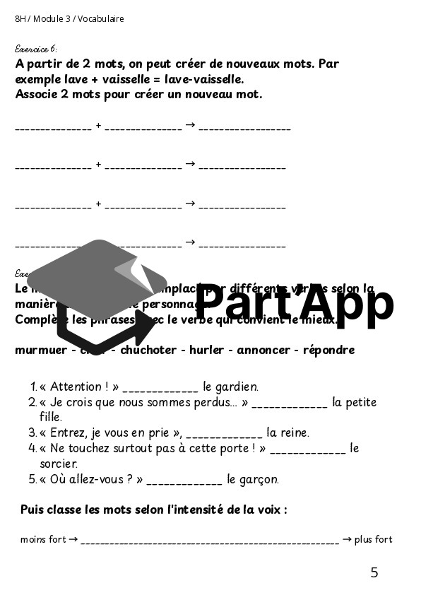 Les liens entre les mots - module 3 8H_6