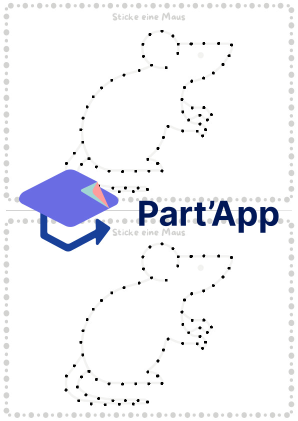 🐭🧵 Carte à broder souris Motif à broder_7