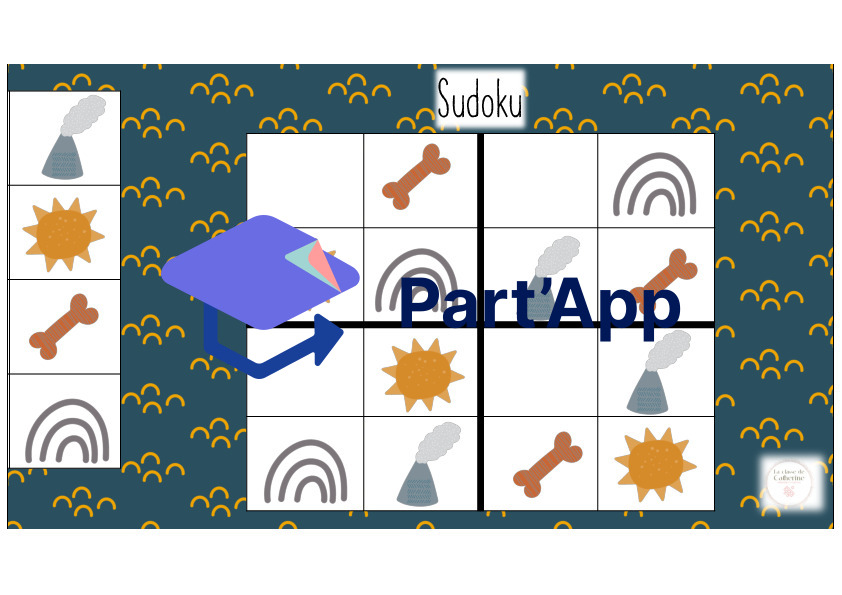 4x Sudokus simplifiés Dinos_4