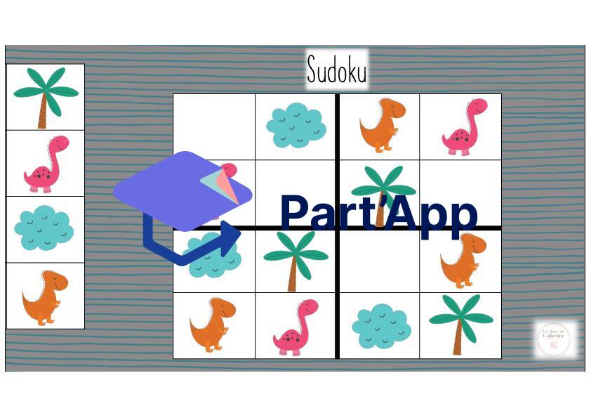 4x Sudokus simplifiés Dinos_5