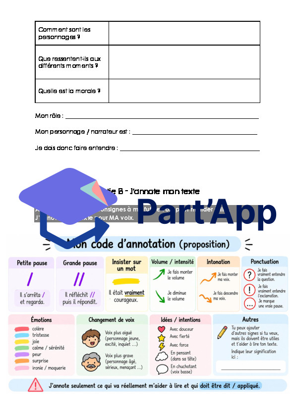 Evaluation Expression Orale - La Fable - Série Orange_3