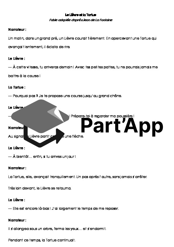 Evaluation Expression Orale - La Fable - Série Orange_4