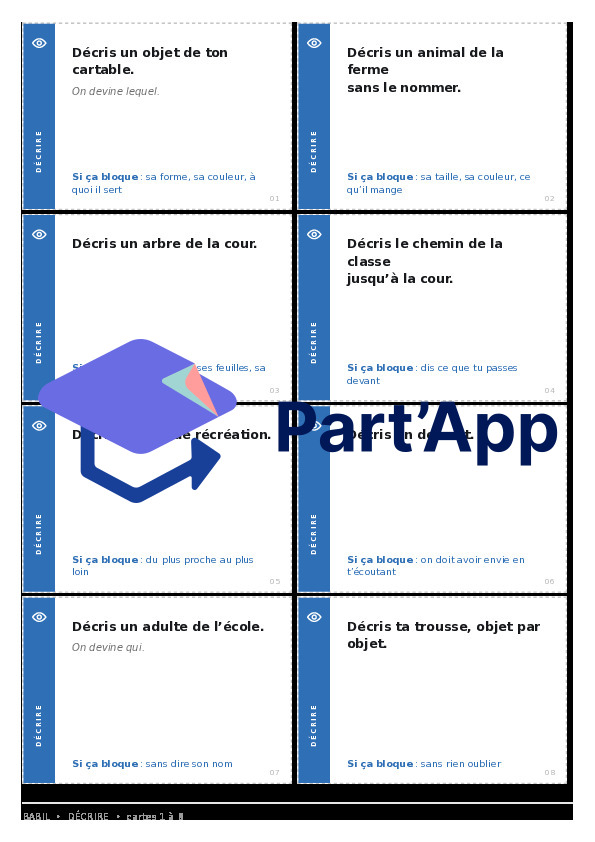 Babil 3-4H : 48 cartes pour la production orale_10