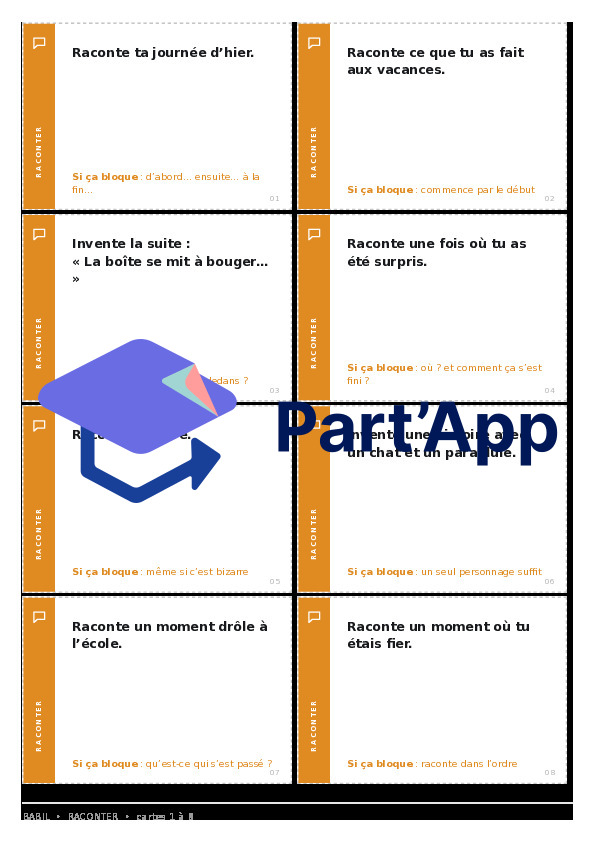 Babil 3-4H : 48 cartes pour la production orale_12