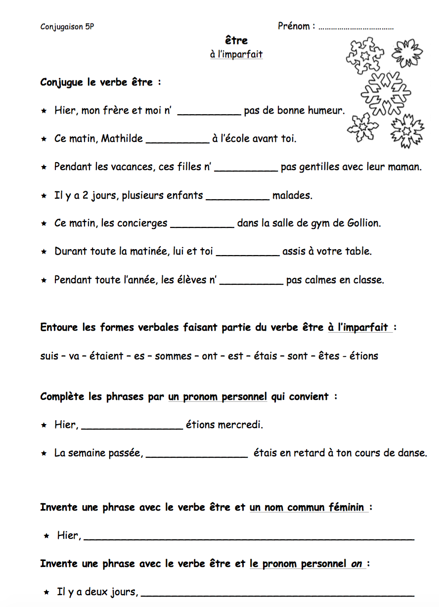Fiches de verbes - 5P (imparfait)_2
