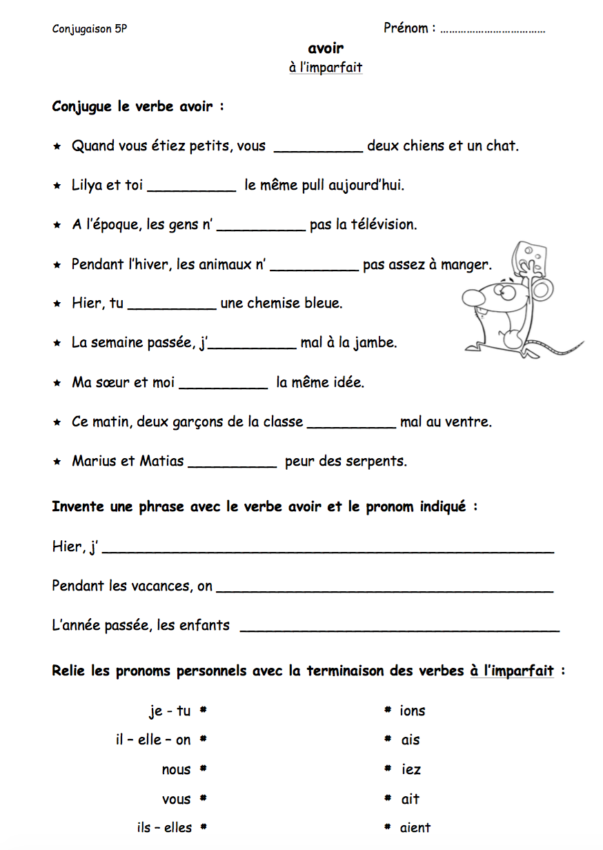 Fiches de verbes - 5P (imparfait)_3