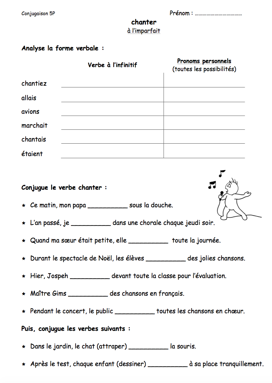 Fiches de verbes - 5P (imparfait)_5