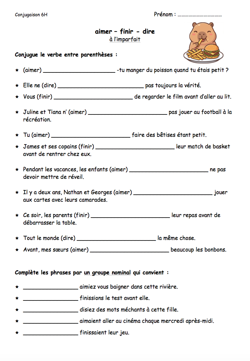 Fiches de verbes - 6P (imparfait)_3