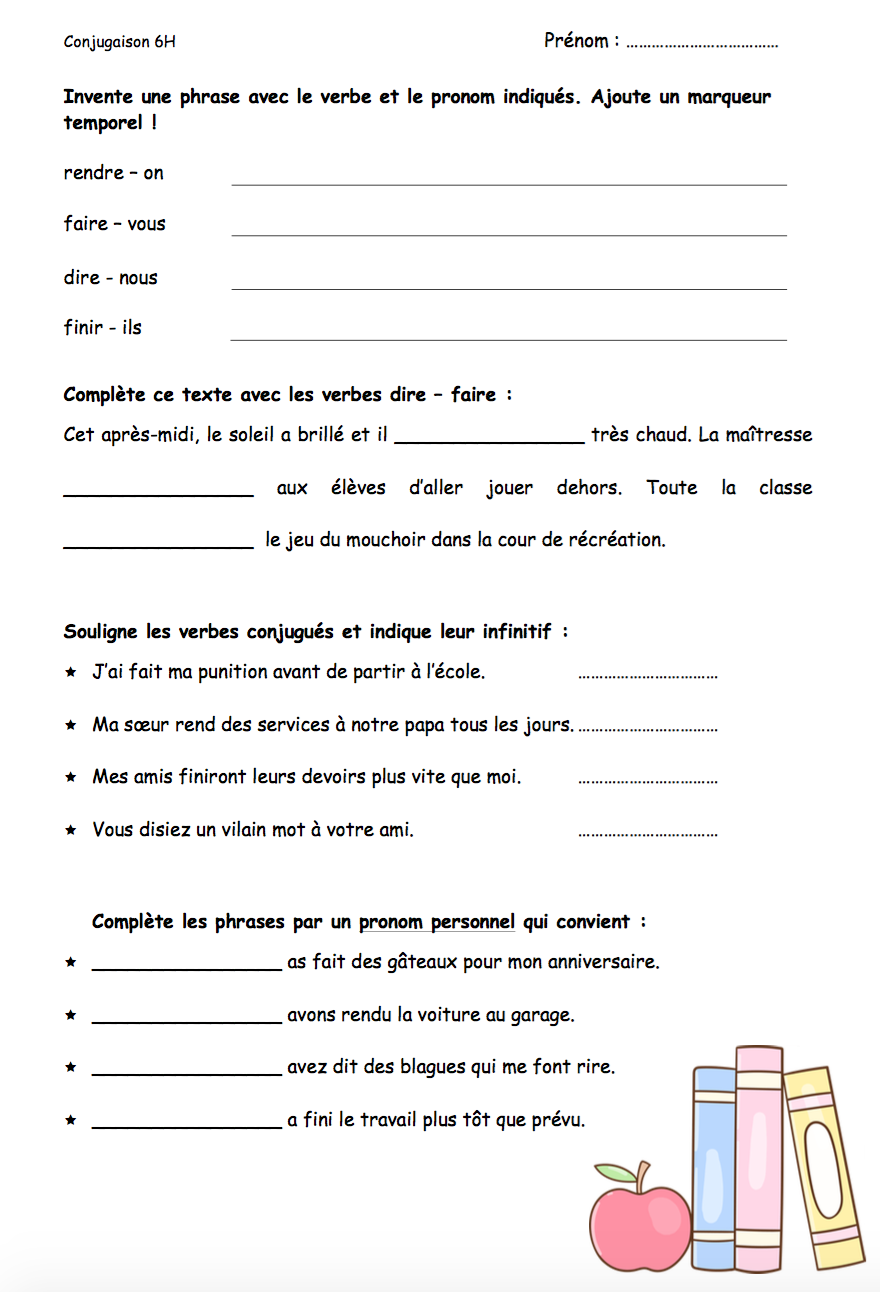 Fiches de verbes - 6P (passé composé)_4