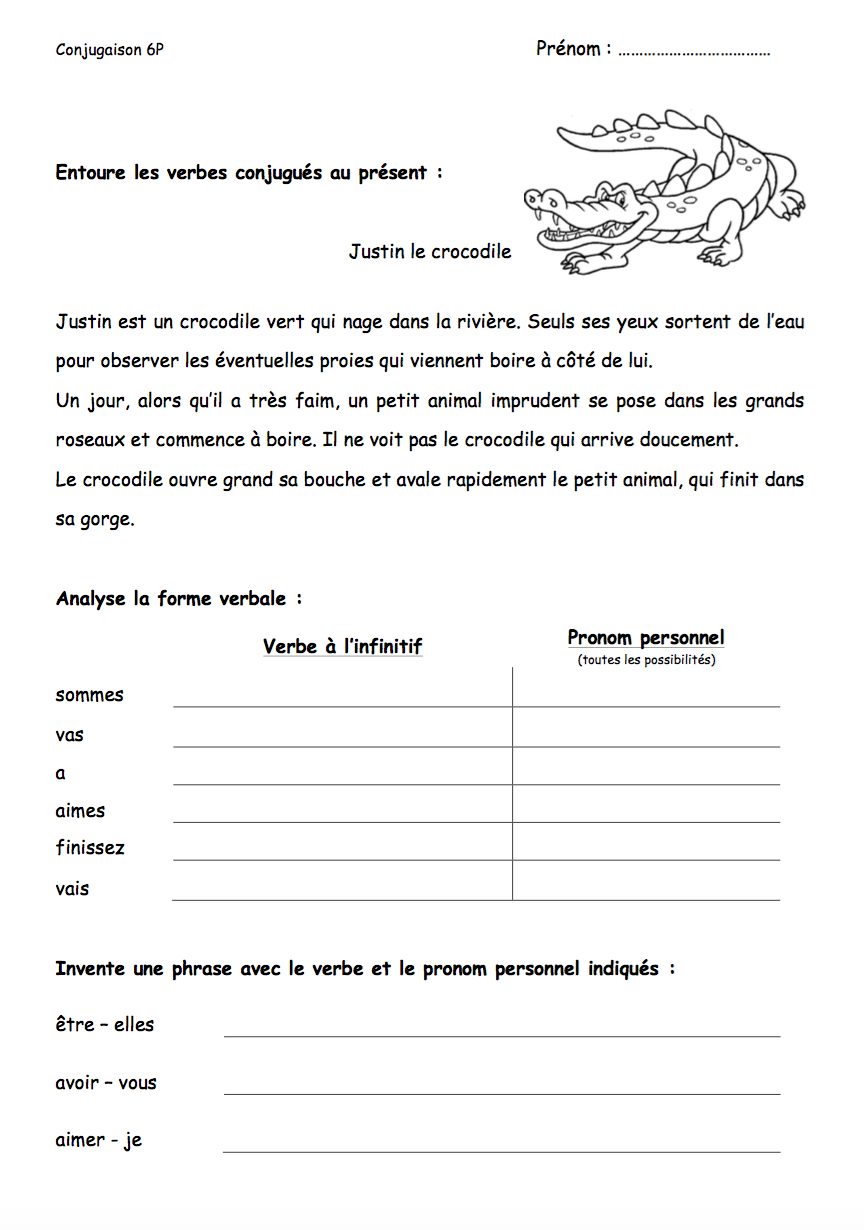Fiches de verbes - 6P (présent)_2