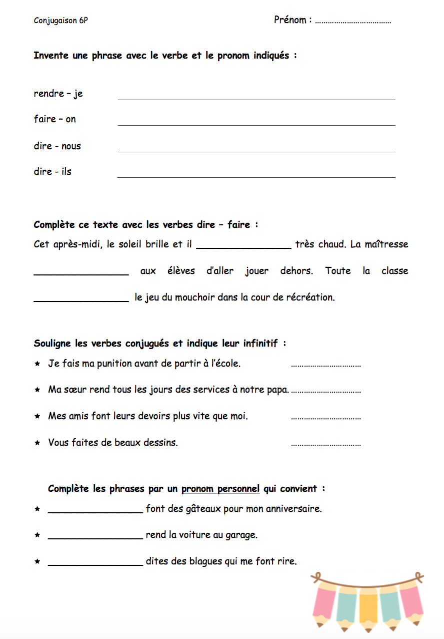 Fiches de verbes - 6P (présent)_4