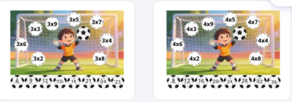 Gardien de but : entraînement aux tables de multiplication_2