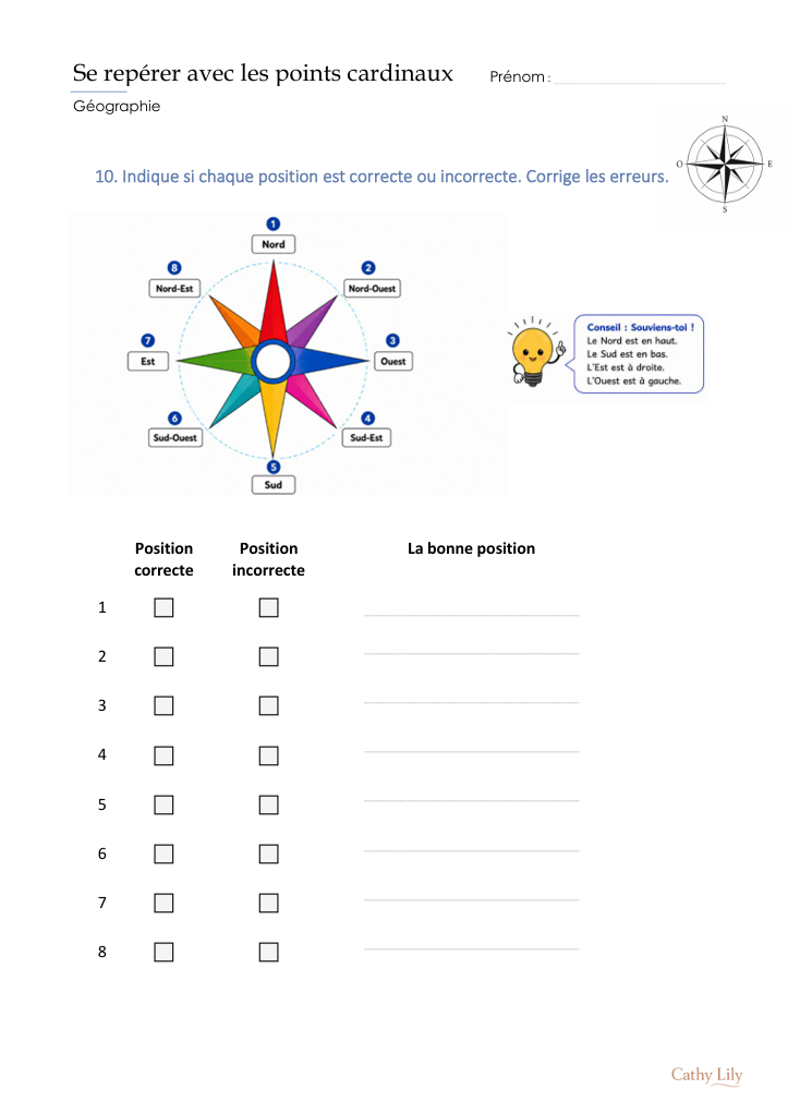 Géographie – se repérer avec les points cardinaux_2