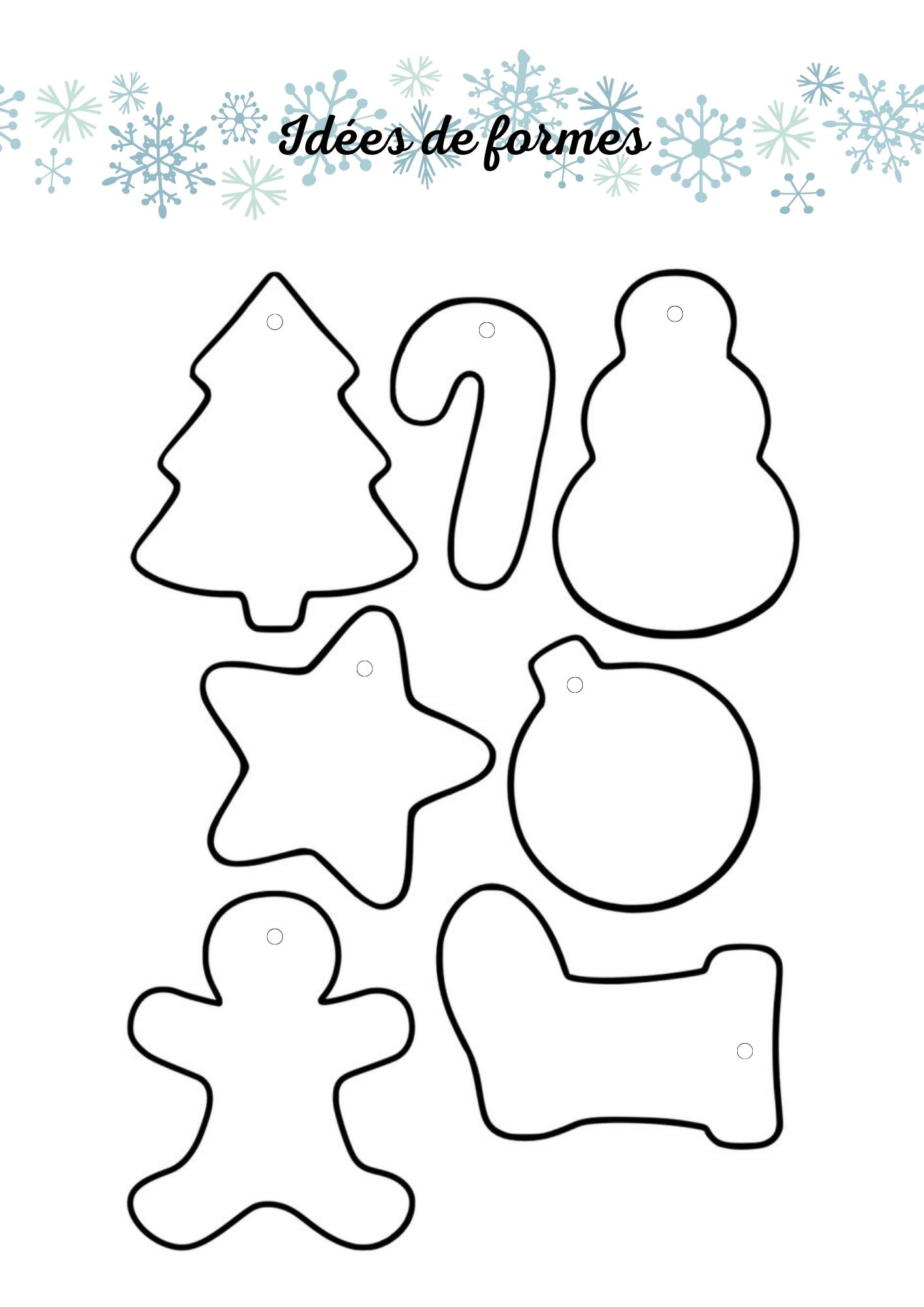 Guirlandes d'hiver/Noël en pâte autodurcissante_2