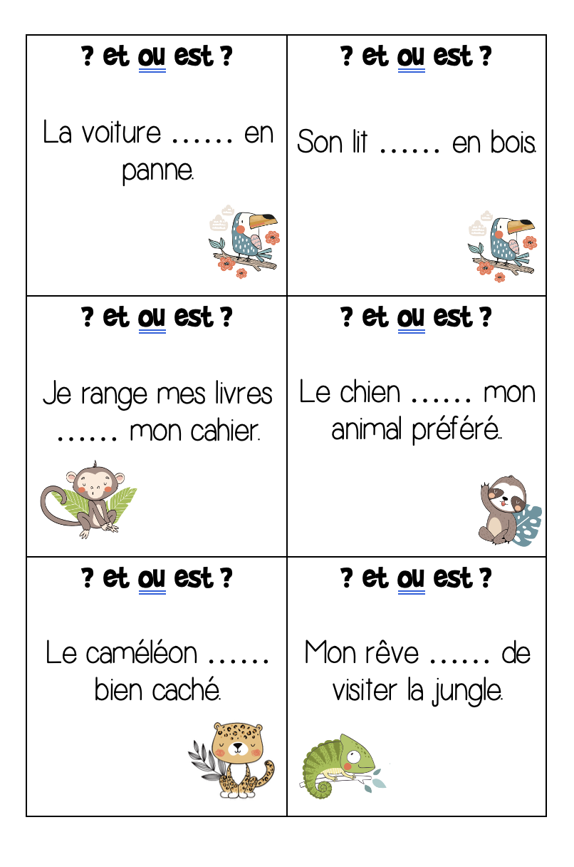 Jeu homophones a/à et/est_5