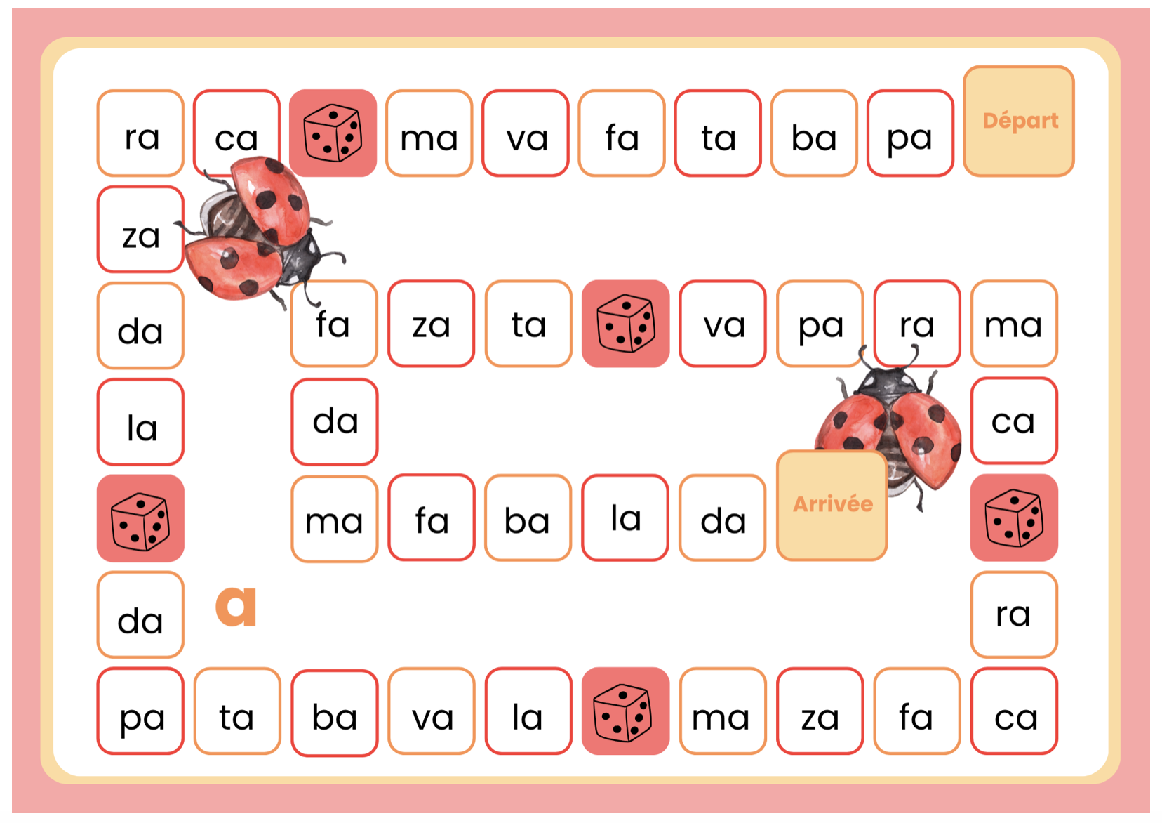 Jeu lecture syllabes A/a : 2 jeux_2