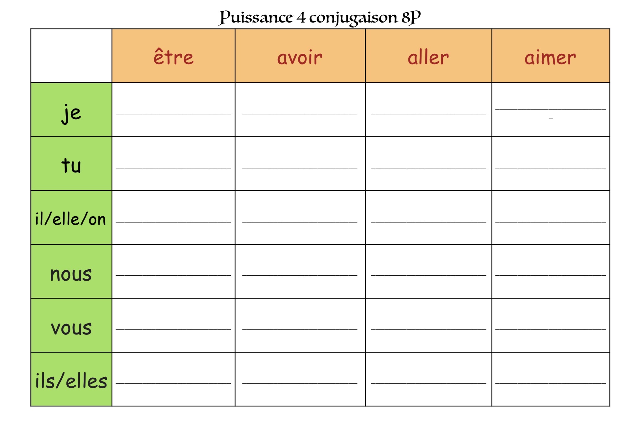 Jeux « Puissance 4 » de conjugaison_2