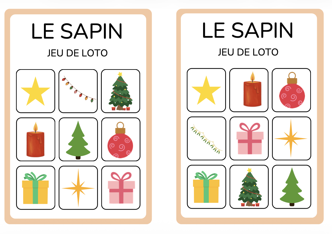 Le sapin de Noël – vocabulaire et jeux 1-2P_2