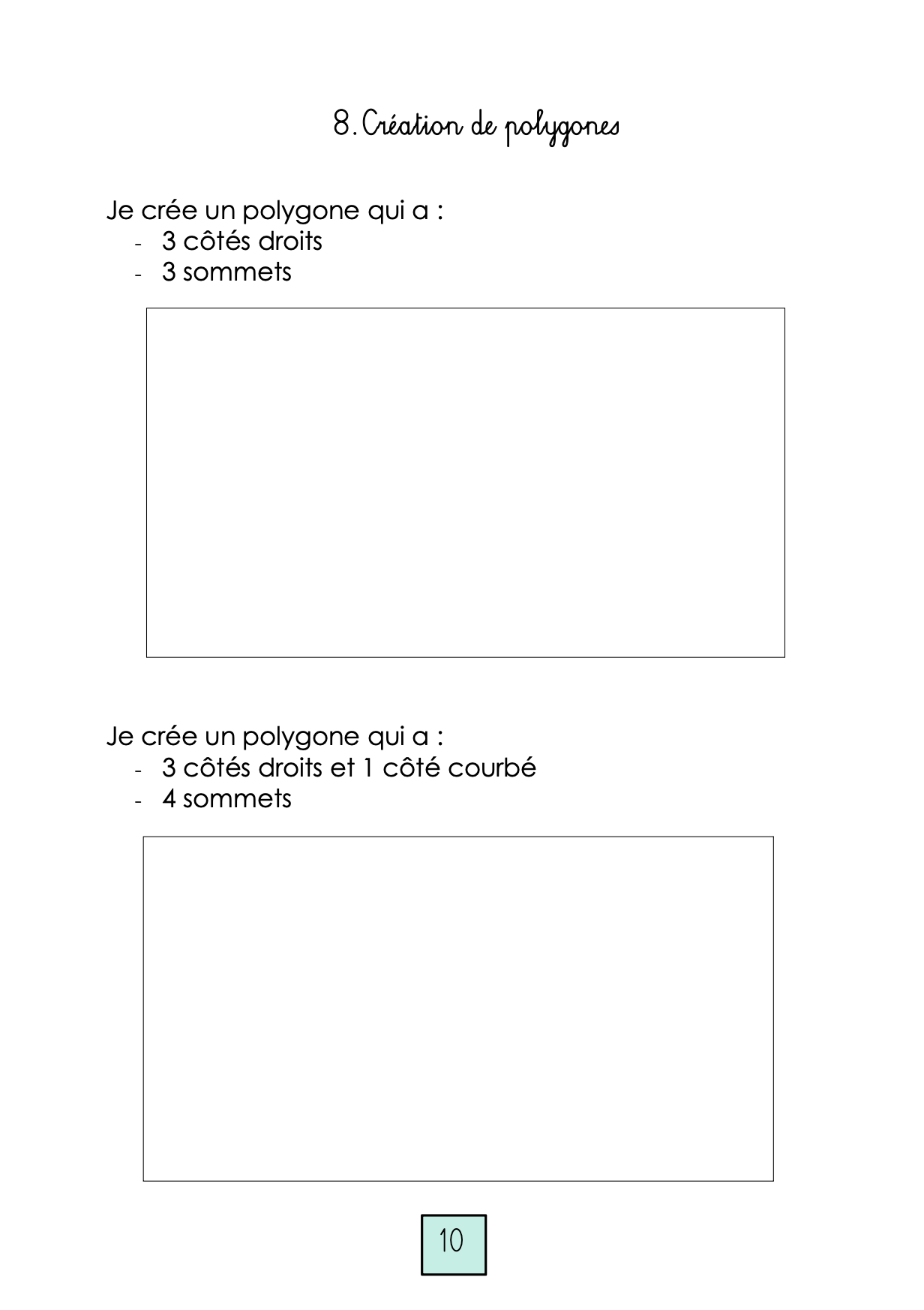 Les formes géométriques - 4P_2