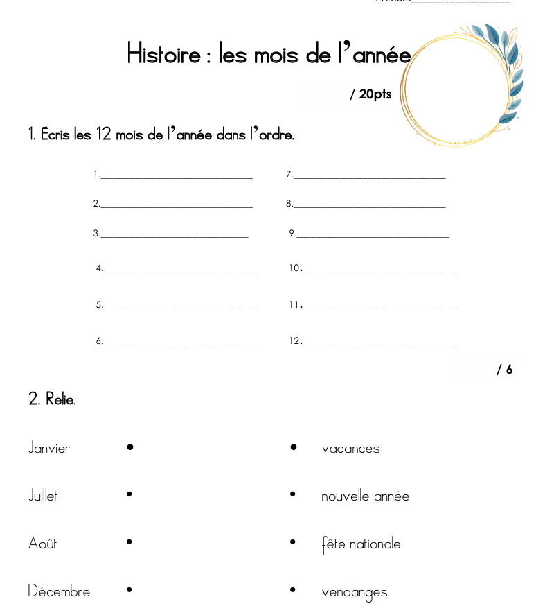 Les mois de l'année_2