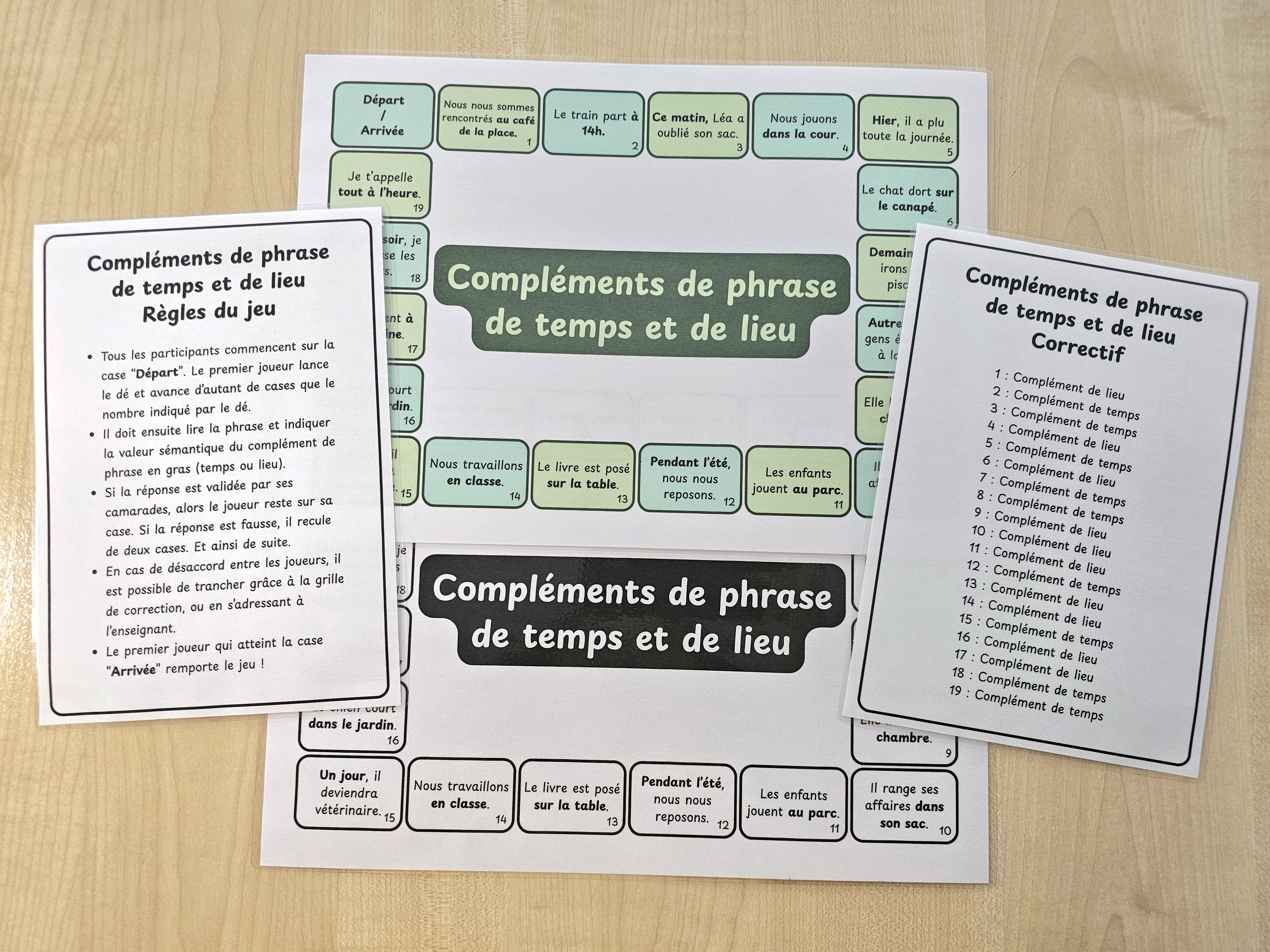 Les valeurs sémantiques du complément de phrase (temps & lieu) : Plateau de jeu_2