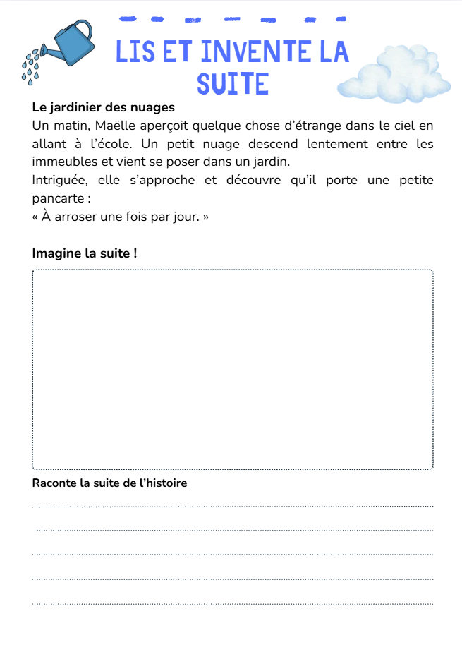 Lis et invente la suite – 10 histoires pour développer l’imagination et l’écriture – 5-6H_3