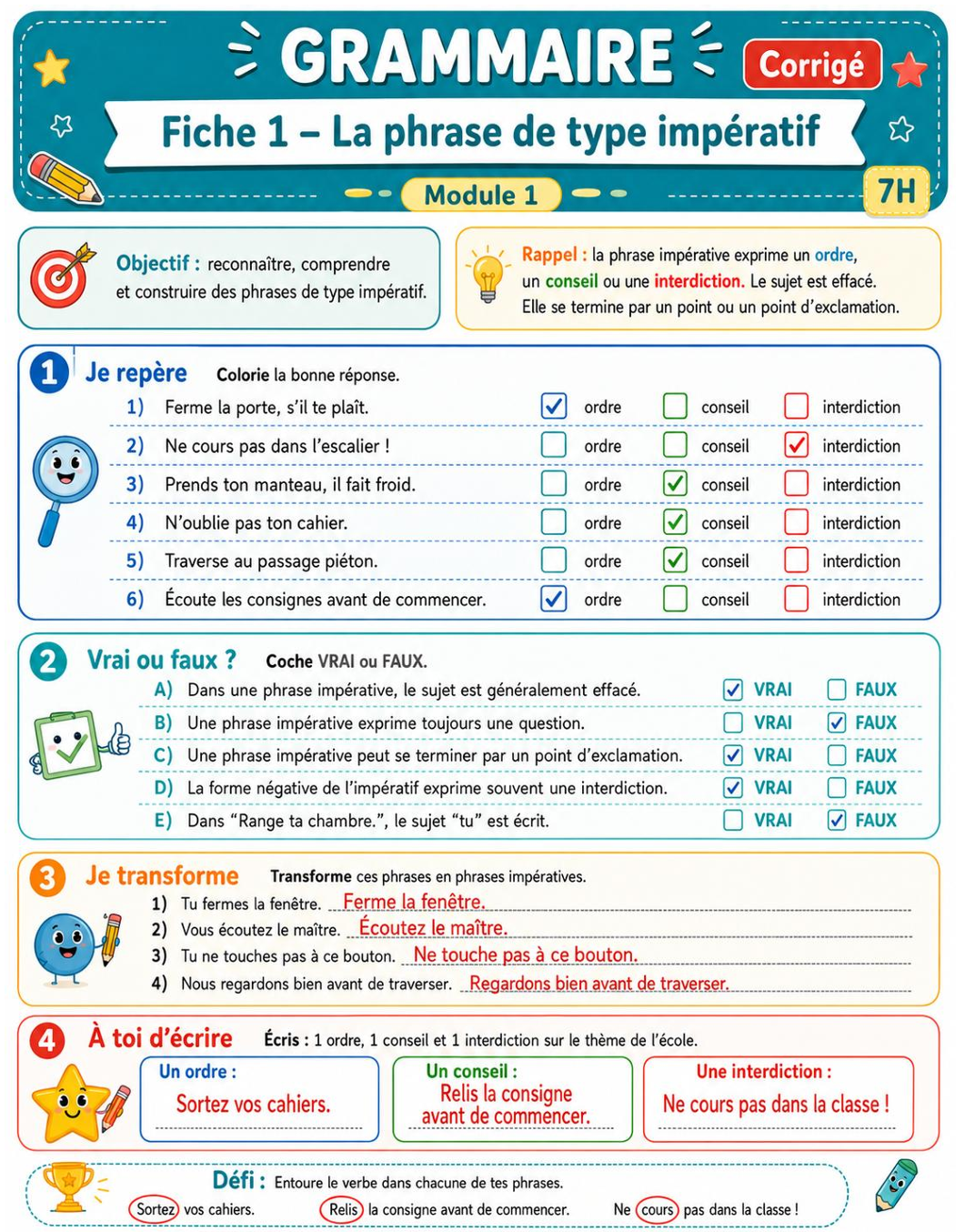 Module 1 - Grammaire Types exclamatif et impératif, Forme négative_2