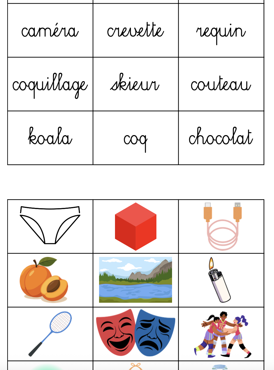 Mots-images son /k/_2
