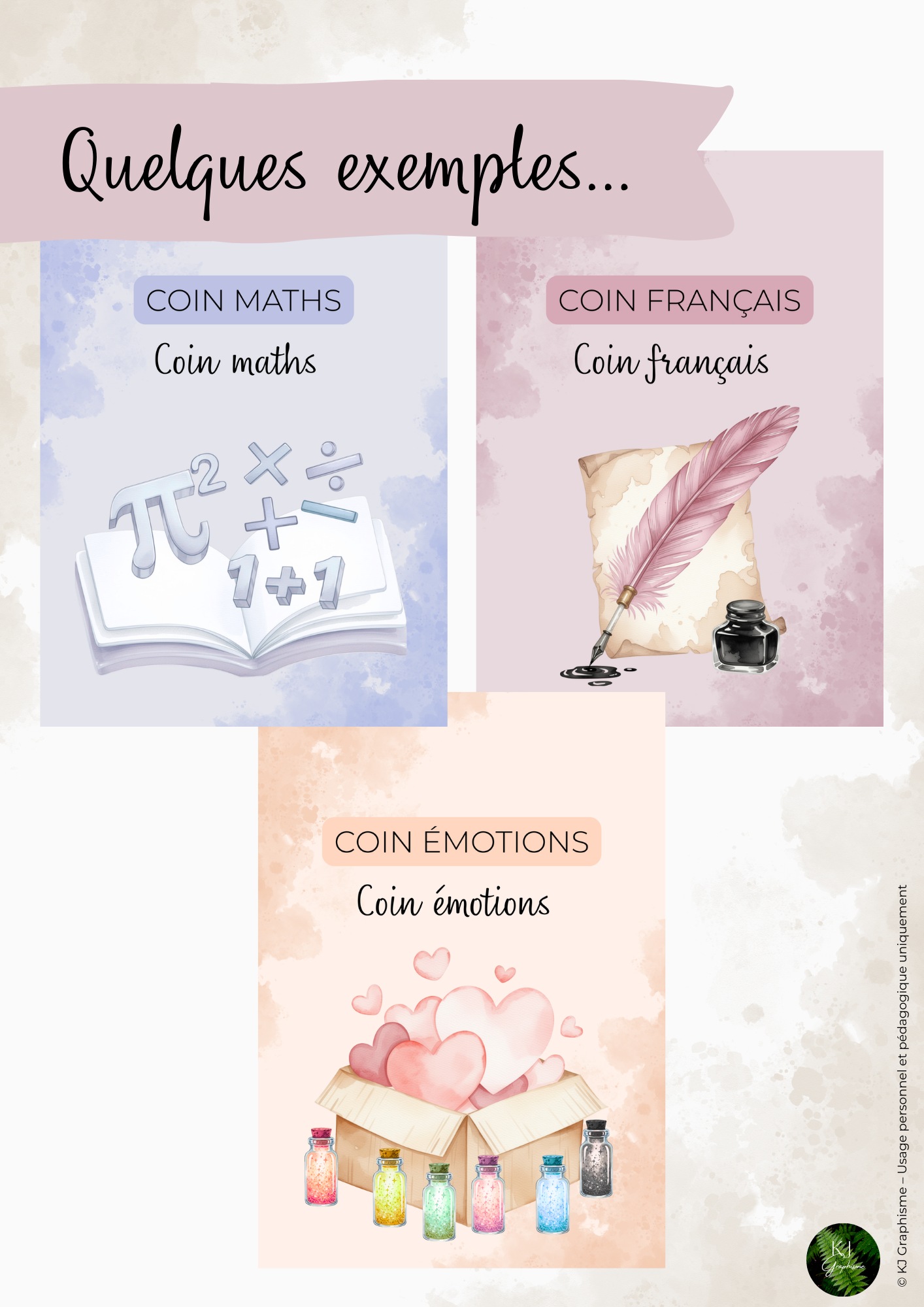 🌿 Organisation de la classe – Affiches coins (10 thèmes, 2 polices)_3