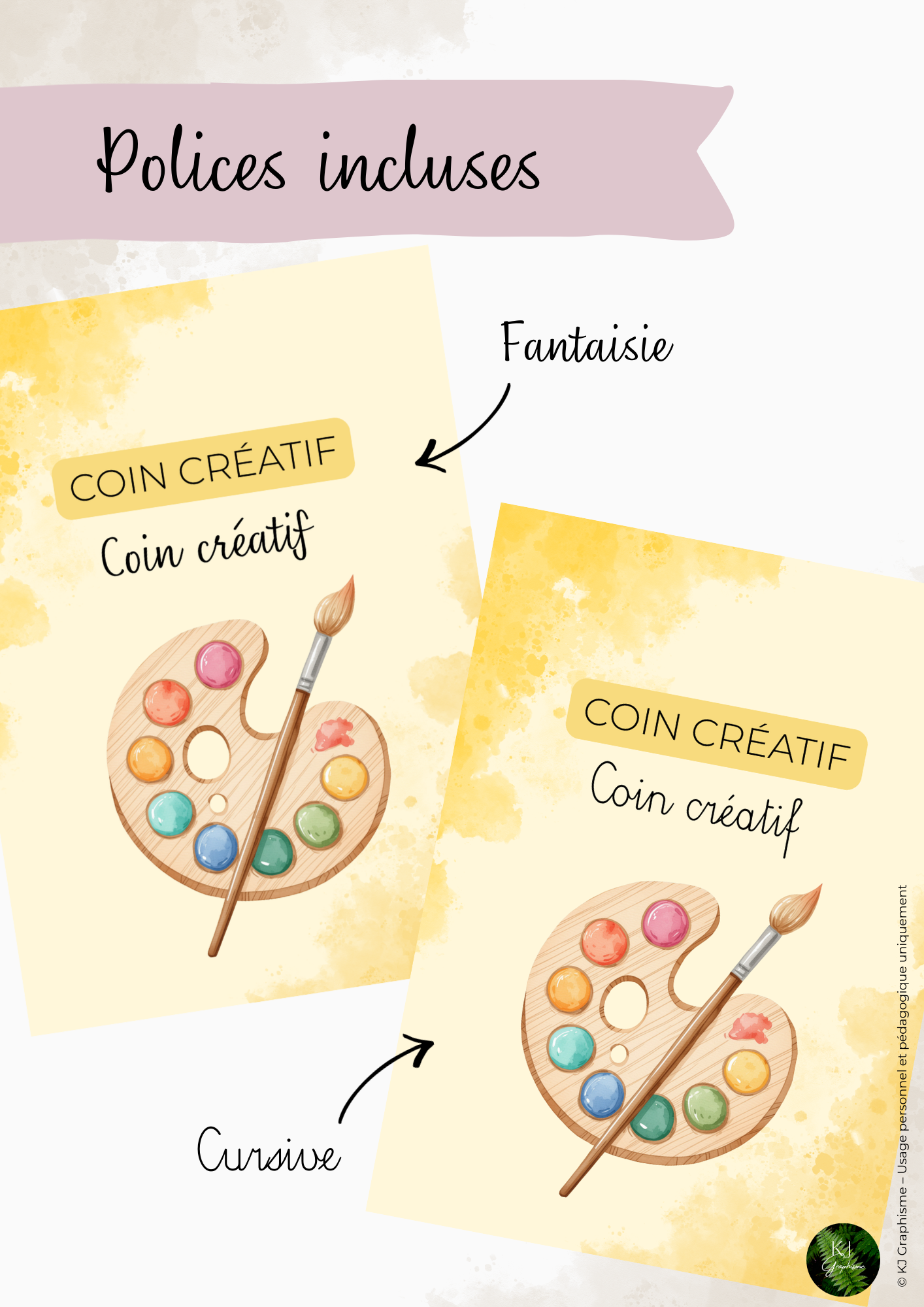 🌿 Organisation de la classe – Affiches coins (10 thèmes, 2 polices)_4